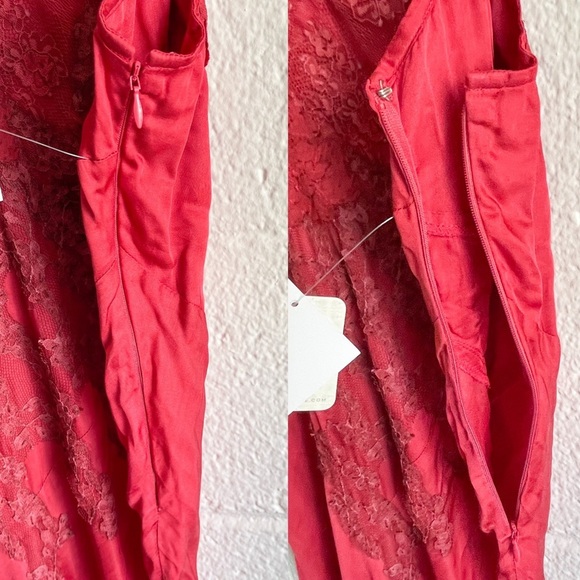 NWT Free People X Brenda Knight Laced Maxi Slip Dress - Picture 14 of 16